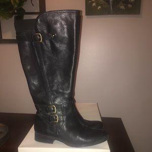 Naturalizer Johanna Black leather knee high boot